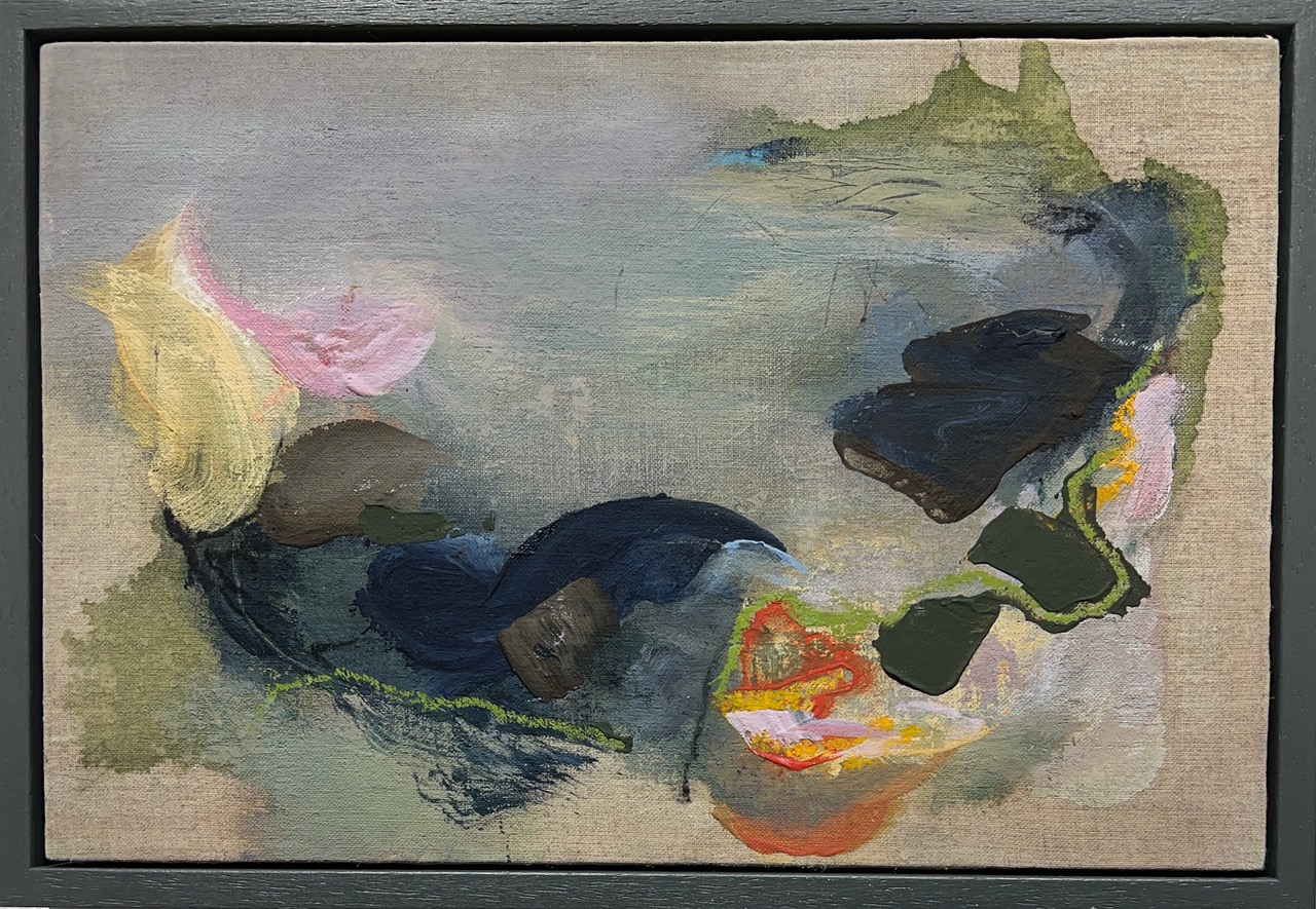 Pilgrimage Mixed Media on Linen by Caroline Rose